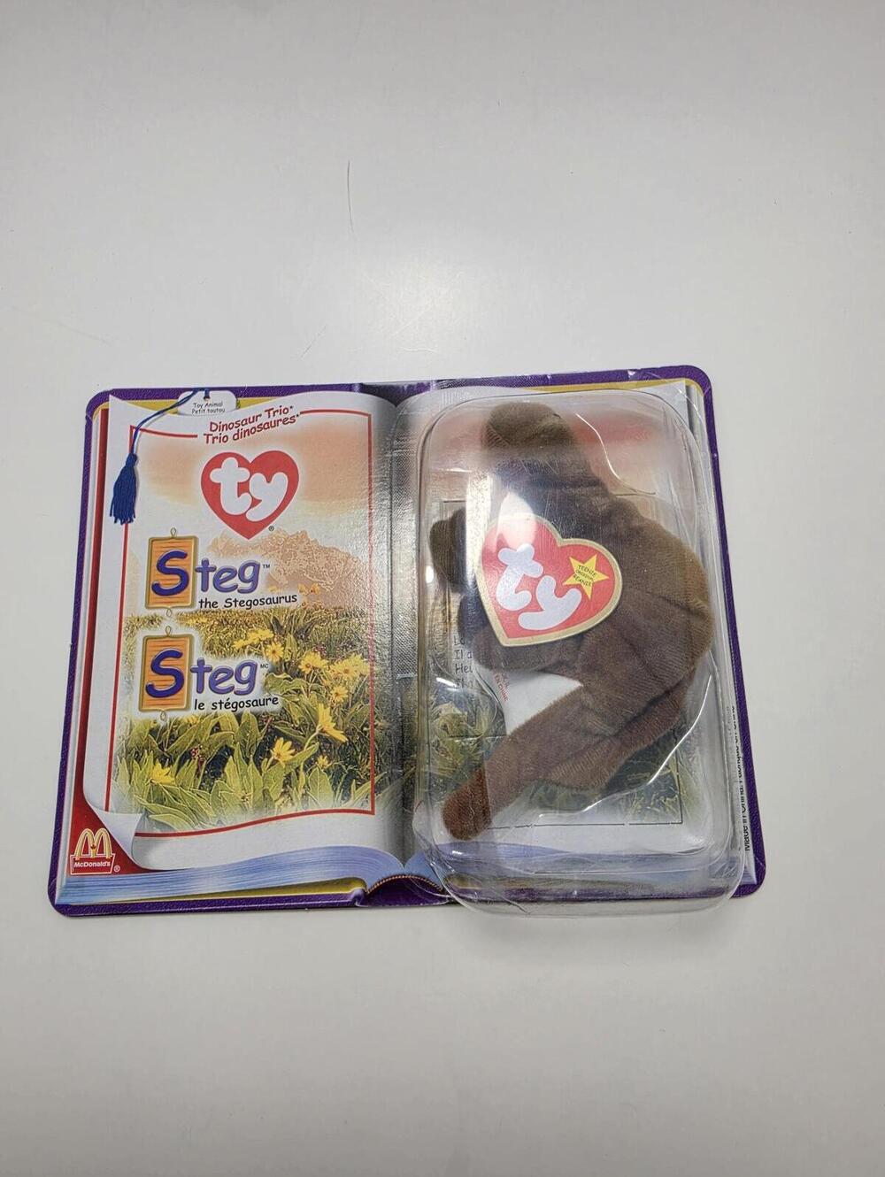 Ty McDonald’s Teenie Beanie “Steg” the Dinosaur! Sealed in Box
